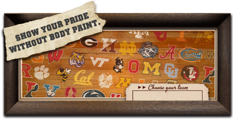 Team: Wear your team colors without body paint.